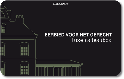 Luxe cadeaukaart van restaurant 't Havenmantsje Harlingen